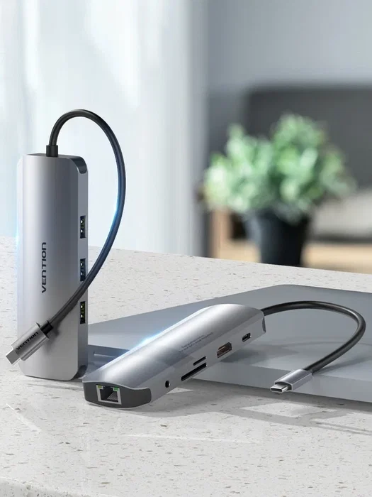 Vention Docking Station TOLHB 9 en 1 con HDMI 4K, USB-C PD, RJ45 y Lector de Tarjetas, Gris Vention Docking Station TOLHB 9 en 1 con HDMI 4K, USB-C PD, RJ45 y Lector de Tarjetas, Gris