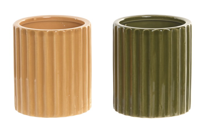 DKD Home Decor Vela Cera Parafina Ceramica Verde Mostaza 8 x 9 x 8 cm (6 Unidades) DKD Home Decor Vela Cera Parafina Ceramica Verde Mostaza 8 x 9 x 8 cm (6 Unidades)