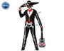 Disfraz Esqueleto Mariachi Camiseta Y Pantalón Para Niño Hombre 10-12 Años Halloween Día de Muertos