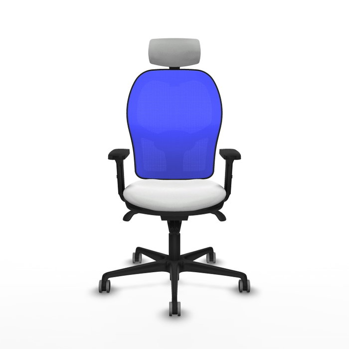 PIQUERAS Y CRESPO Silla de oficina Jorquera Blanco y Azul PIQUERAS Y CRESPO Silla de oficina Jorquera Blanco y Azul