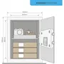 Yale Caja Fuerte Electrónica con Alarma YEC/390/DB2 Grande 40L 39x35x36cm