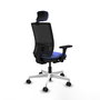 PIQUERAS Y CRESPO Silla de oficina Yunquera con mecanismo Sincro/Traslack Azul claro