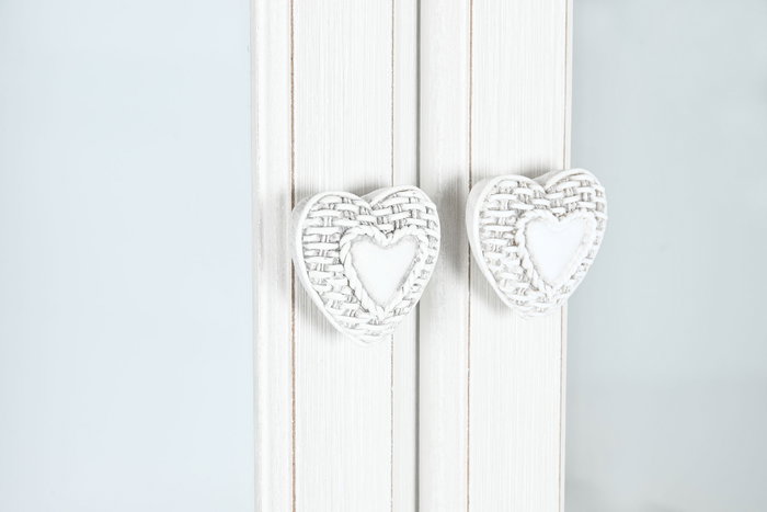 DKD Home Decor Vitrina Alice madera Romantico Blanco 76 x 193 x 39 cm DKD Home Decor Vitrina Alice madera Romantico Blanco 76 x 193 x 39 cm