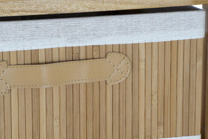 DKD Home Decor Cajonera Bambú Natural 5 Cajones 32 x 98 x 42 cm
