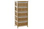 DKD Home Decor Cajonera Bambú Natural 5 Cajones 32 x 98 x 42 cm