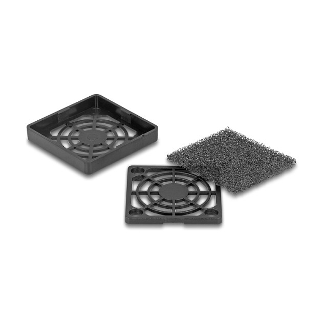 DeLOCK 67309 Rejilla para ventilador con filtro de polvo 40 x 40 mm Negro DeLOCK 67309 Rejilla para ventilador con filtro de polvo 40 x 40 mm Negro