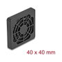 DeLOCK 67309 Rejilla para ventilador con filtro de polvo 40 x 40 mm Negro