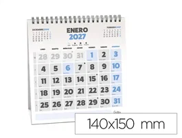 Liderpapel Calendario de sobremesa espiral triangular serie clásico 2027