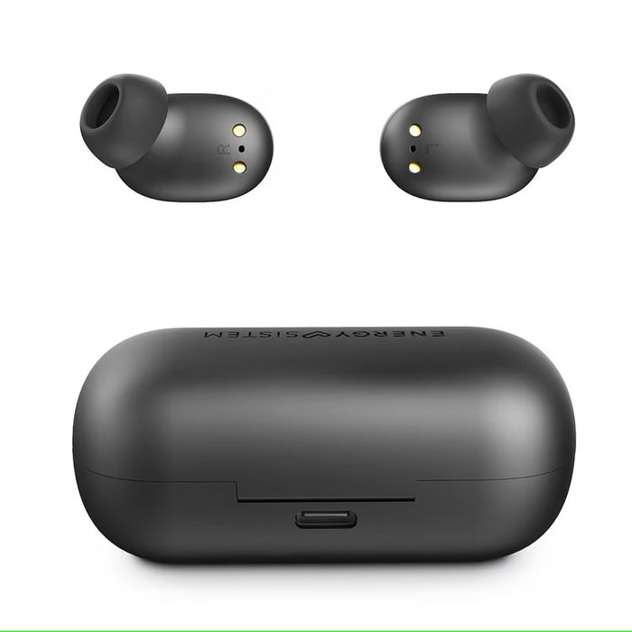 ENERGY SISTEM Urban 3 451821 - Auriculares True Wireless Inalámbricos Bluetooth 5.1 con Carga Qi, 25h Autonomía, Control Táctil, Micrófono y Asistente de Voz, Color Blanco