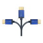 GoodConnections HDMI 2.1 Kabel SmartFLEX 2m - Cable HDMI Azul de Alta Velocidad para 4K 120Hz, 8K, eARC, HDR, PS5, Xbox, TV