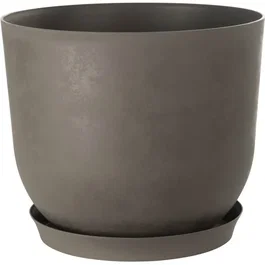 Garden Id Maceta redonda Swing Round - Ø 40 cm, 30 L, H 32 cm - Turba - Ref. 1610407