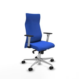 PIQUERAS Y CRESPO Sillón Albacete con Mecanismo Sincro Azul