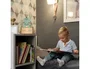Wondee Lámpara de Noche Personalizable con Forma de Dinosaurio para Bebés - Luz Nocturna Infantil con Kit de Letras, Alimentación por USB-C y Pilas, Madera Sostenible