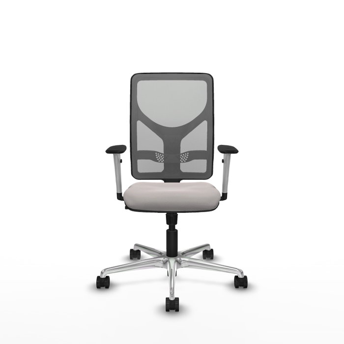 PIQUERAS Y CRESPO Silla de oficina Motilla Blanco y Gris