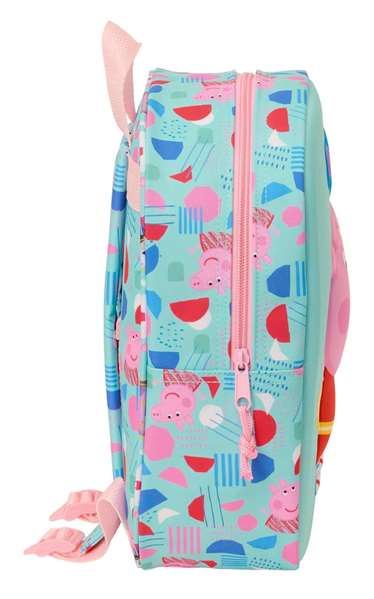 Safta Mochila de Guardería 3D Peppa Pig Rojo