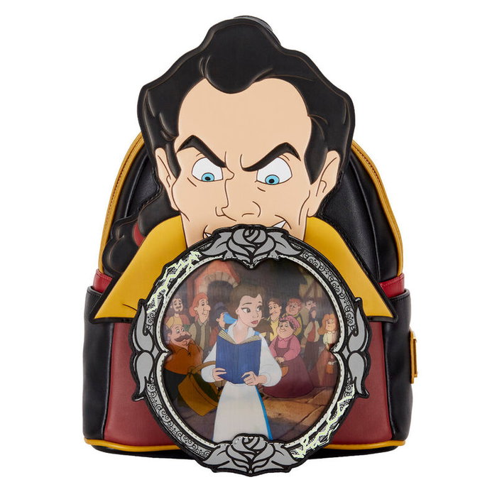 Loungefly Mochila Villanos Escena Gaston La Bella y la Bestia Disney 22.5x26.25x11.25cm Loungefly Mochila Villanos Escena Gaston La Bella y la Bestia Disney 22.5x26.25x11.25cm