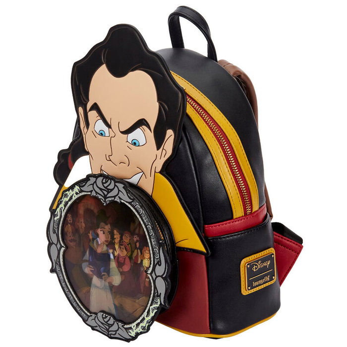 Loungefly Mochila Villanos Escena Gaston La Bella y la Bestia Disney 22.5x26.25x11.25cm Loungefly Mochila Villanos Escena Gaston La Bella y la Bestia Disney 22.5x26.25x11.25cm