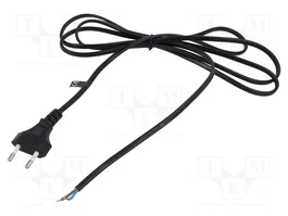 POS Cable de alimentación H03VVH2-F 2x0,75mm2 CEE 7/16 (C) 2m