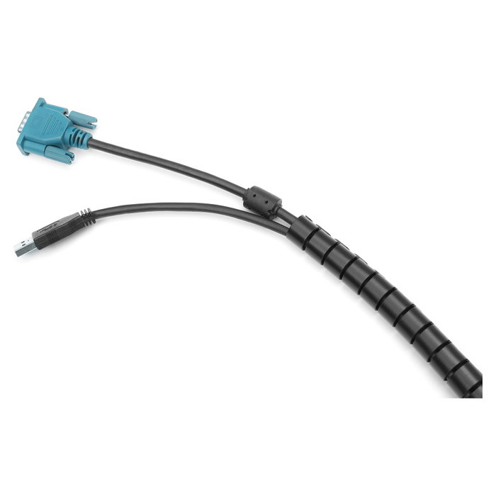 Digitus DA-90508 Organizador de cables en espiral negro 5 m Digitus DA-90508 Organizador de cables en espiral negro 5 m