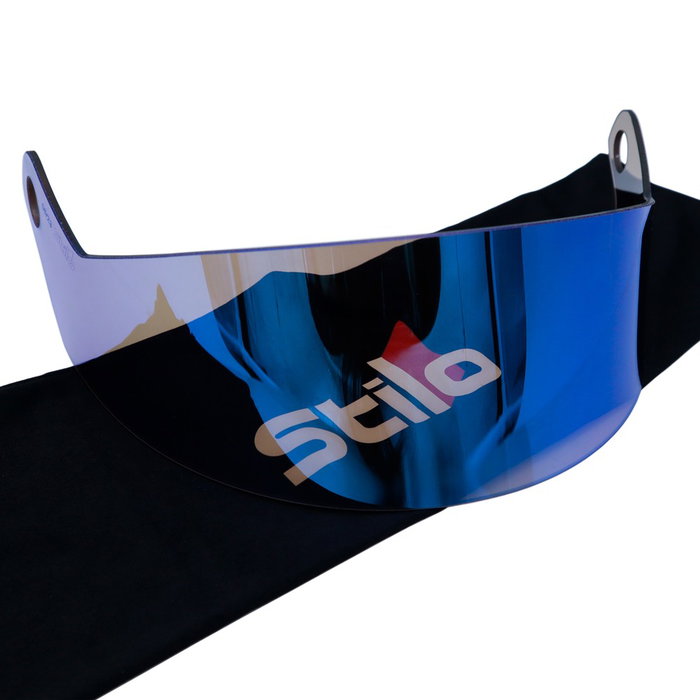 Stilo Visera Corta Iridium STIYA0836 Azul Oscura para Casco ST5R - Visera Frontal de Recambio Original Compatible