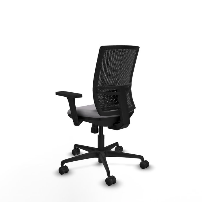PIQUERAS Y CRESPO Silla de oficina Yunquera con mecanismo Sincro, Gris y Negro