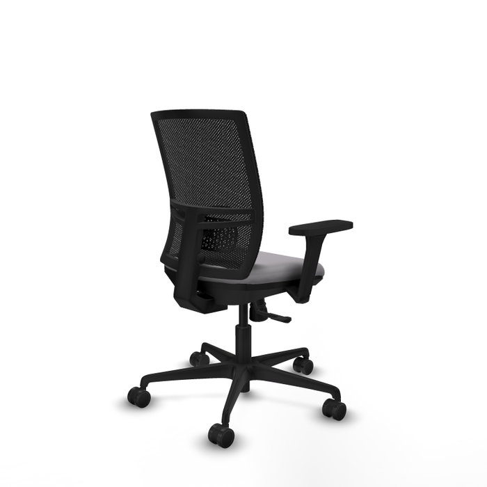 PIQUERAS Y CRESPO Silla de oficina Yunquera con mecanismo Sincro, Gris y Negro