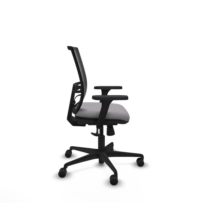 PIQUERAS Y CRESPO Silla de oficina Yunquera con mecanismo Sincro, Gris y Negro