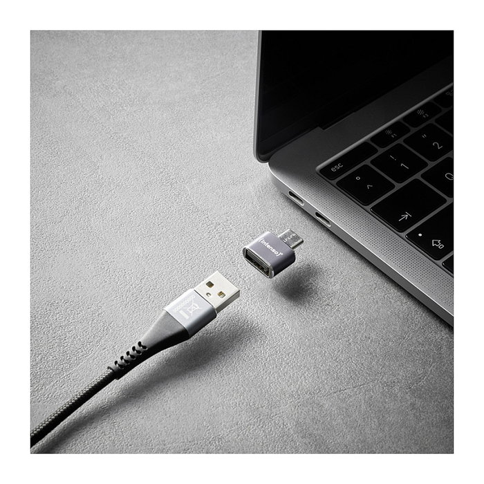 Intenso Pack de 3 Adaptadores USB-A a USB-C C480C Antracita Intenso Pack de 3 Adaptadores USB-A a USB-C C480C Antracita