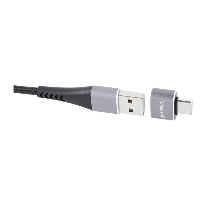 Intenso Pack de 3 Adaptadores USB-A a USB-C C480C Antracita Intenso Pack de 3 Adaptadores USB-A a USB-C C480C Antracita