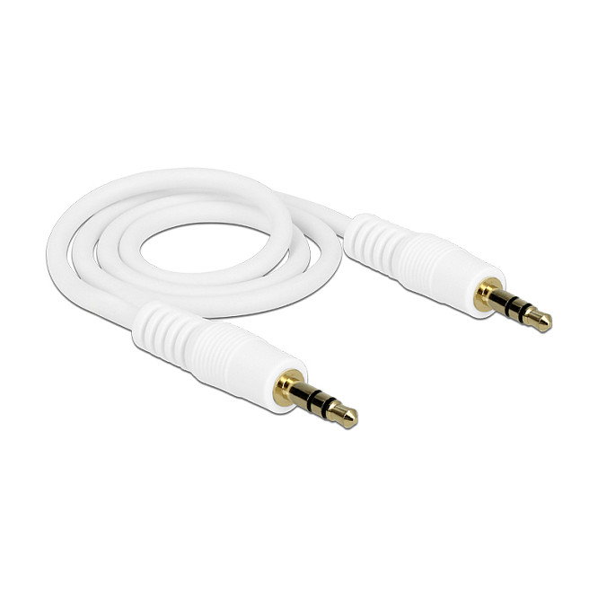 DeLOCK Cable de audio 3,5 mm Macho a Macho 0,5 m Blanco DeLOCK Cable de audio 3,5 mm Macho a Macho 0,5 m Blanco