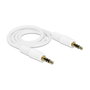 DeLOCK Cable de audio 3,5 mm Macho a Macho 0,5 m Blanco