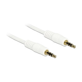 DeLOCK Cable de audio 3,5 mm Macho a Macho 0,5 m Blanco