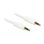 DeLOCK Cable de audio 3,5 mm Macho a Macho 0,5 m Blanco