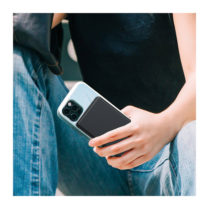 LogiLink Magnetic Power Bank 5.000 mAh USB-C PD 20 W negro LogiLink Magnetic Power Bank 5.000 mAh USB-C PD 20 W negro