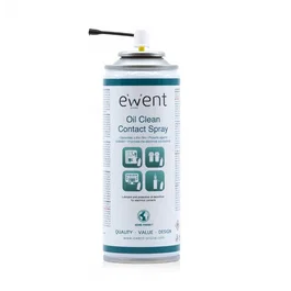 Ewent EW5615 Spray Limpiador de Contactos Electrónicos y PC - Bote de 200 ml para Limpieza de Equipos