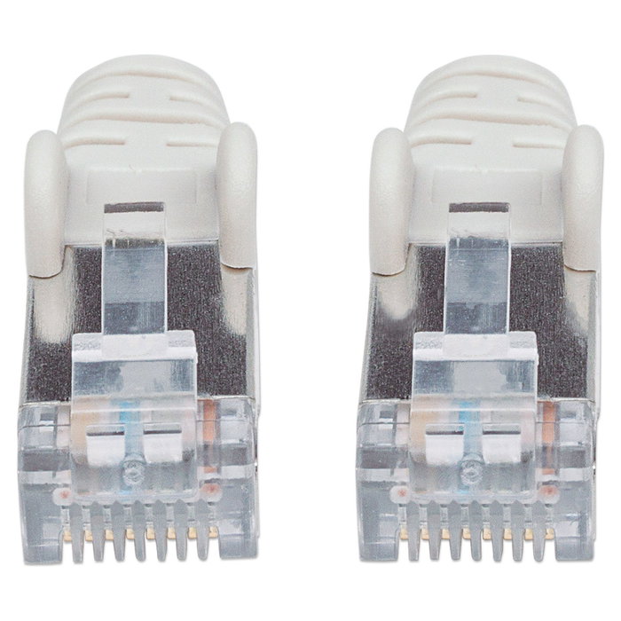 Intellinet Patch Cord Cat6A S/FTP LSZH 3 m gris, cobre 10000 Mbit/s 500 MHz, garantia a vida