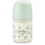 Suavinex Biberón Birdies de Cristal con Tetina SX Pro XS, 120 ml, para 0-3 meses, Verde