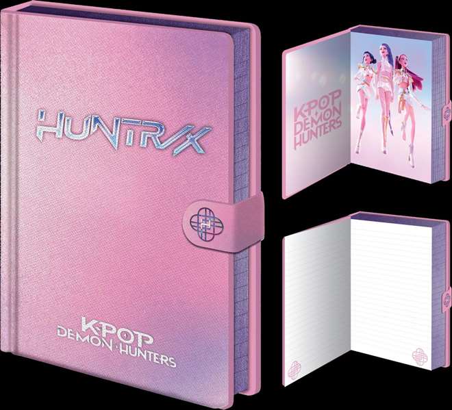 Kids Euroswan Libreta Premium A5 con Cierre K-Pop Demon Hunters Multilingüe para Fans