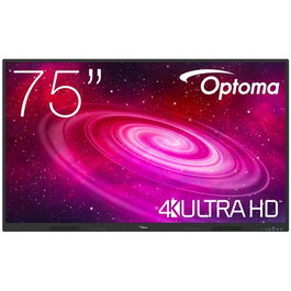 Optoma Creative Touch 1 1751RK - Monitor Interactivo Pantalla Táctil 75" 4K UHD (3840x2160), 40 Puntos Táctiles, Android 14, WiFi 6, 8GB RAM, 64GB, 350 Nits, Altavoces 20W, VESA