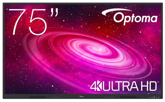 Optoma Creative Touch Serie 1 1751RK 75 pulg. 4K Ultra HD Táctil Android 14, Negro de VA Inventario Digital Interactivo