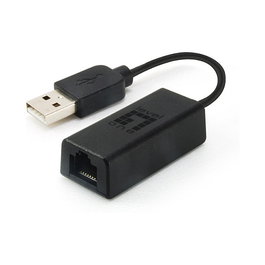 Level One Adaptador USB Fast Ethernet USB-0301, 100 Mbit/s, Negro, Alámbrico, RJ-45