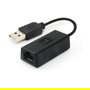 Level One Adaptador USB Fast Ethernet USB-0301, 100 Mbit/s, Negro, Alámbrico, RJ-45
