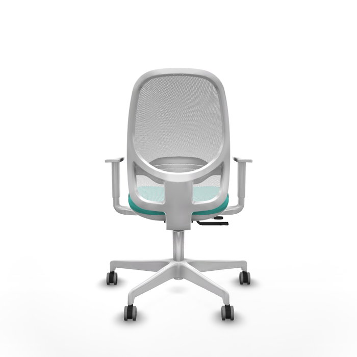 PIQUERAS Y CRESPO Silla de oficina Cilanco Turquesa y Blanco