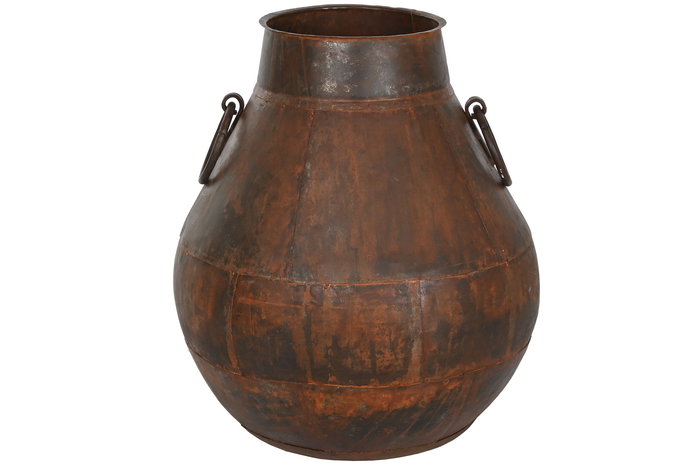 DKD Home Decor Anforas 24 Ánfora Marrón Oscuro Hierro 55 x 64 x 55 cm