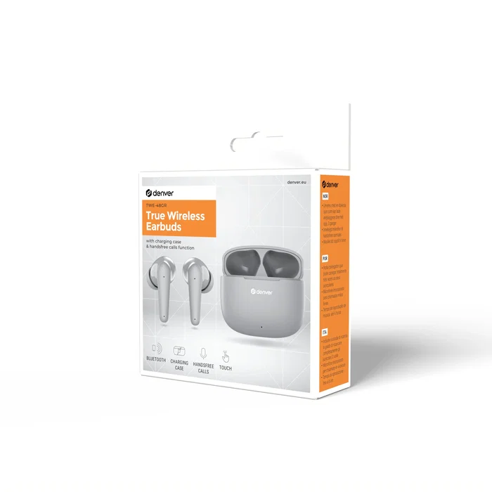 Denver TWE-48GR Auriculares True Wireless Stereo Gris Denver TWE-48GR Auriculares True Wireless Stereo Gris
