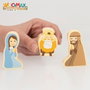 Color Baby Figuras Belén Madera Magnéticas de 7 Piezas