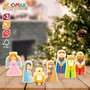 Color Baby Figuras Belén Madera Magnéticas de 7 Piezas