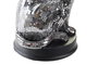 DKD Home Decor Figura de Leopardo con Acabado Espejo Plateado