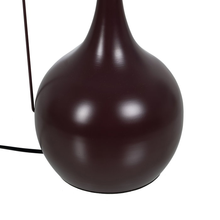 Lámpara Mesa Marrón Tejido-Metal 40 X 40 X 64 cm