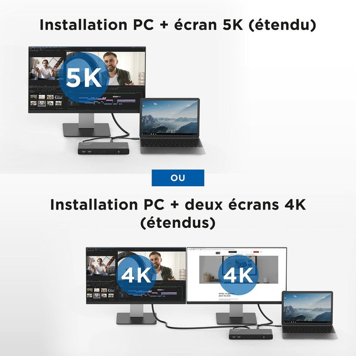 Tnb estacion de acoplamiento de pantalla dual 14 en 1 Tnb estacion de acoplamiento de pantalla dual 14 en 1